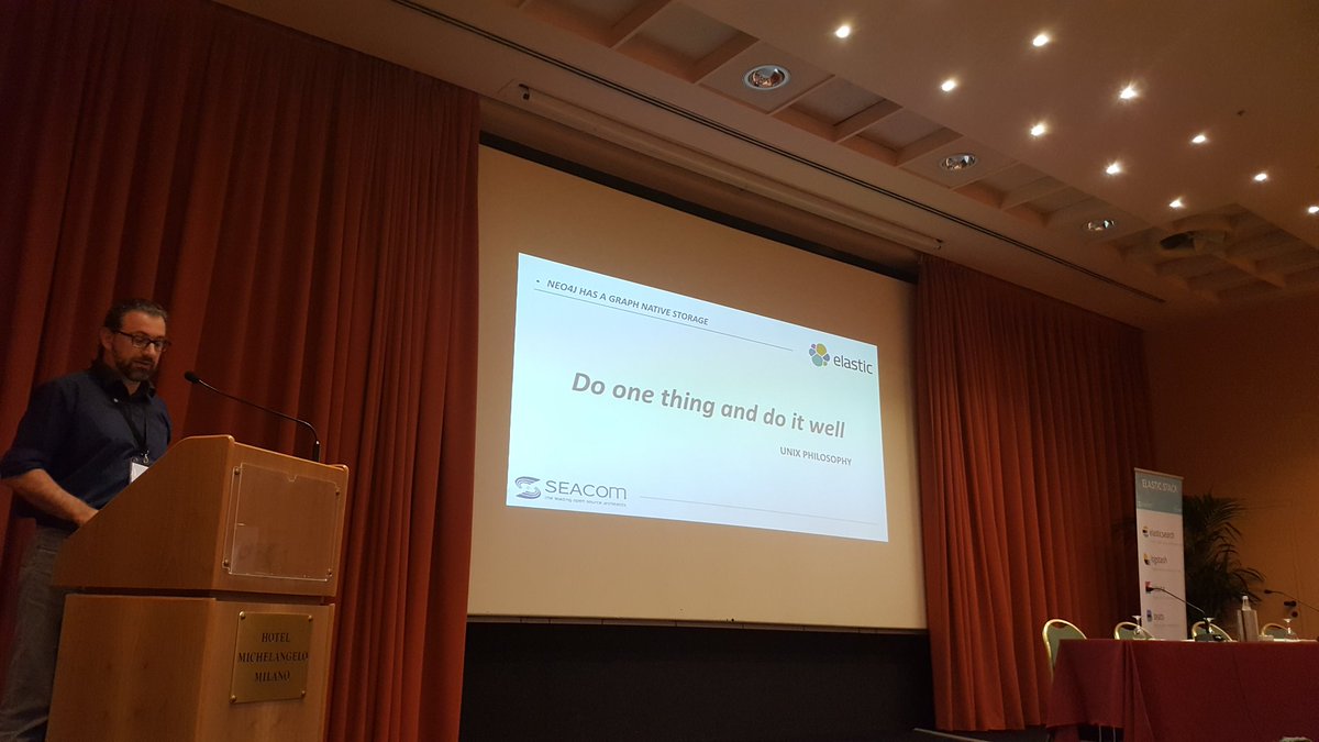 AgileLARUS's tweet photo. @inserpio telling us something really interesting about @neo4j It does one thing,but it's the best in it. #ESinADay https://t.co/mq7gAgypw0