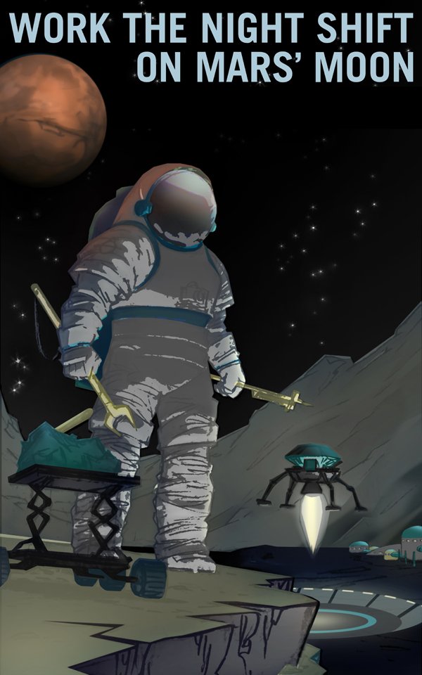 SETIInstitute's tweet photo. Mars Explorers Wanted Posters | @NASA introduces news vintage posters for Marx exploration https://t.co/bx1S1wXvsn https://t.co/EgAevHckfo