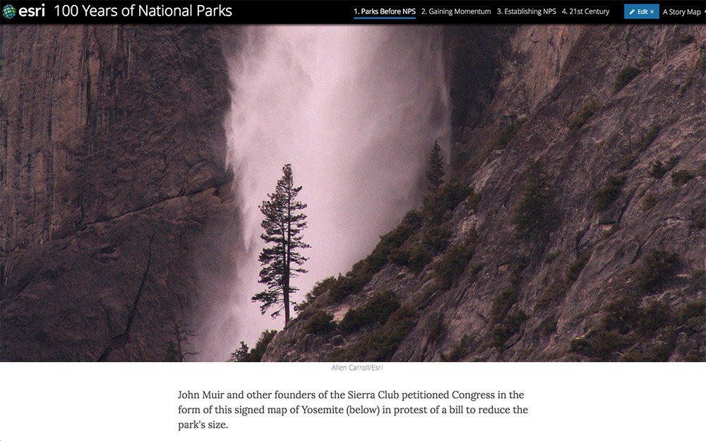 AllenCarroll's tweet photo. Released! #storymap Cascade enables beautiful, immersive, full-screen #storytelling. Try it! https://t.co/h4t26GSkah https://t.co/9vRqWEU7CN