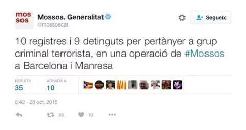manelmarquez's tweet photo. En un país democrático alguien debería responder x la criminalización de ciudadanos dignos! #OperacioPandora #mossos https://t.co/m7oYjm5DmC