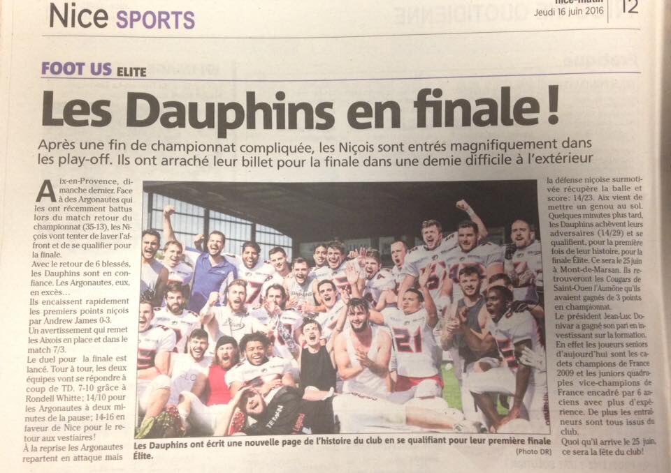 Un match pour écrire votre histoire...
Let's go Noir&amp;Rouge
Let's go Dauphins