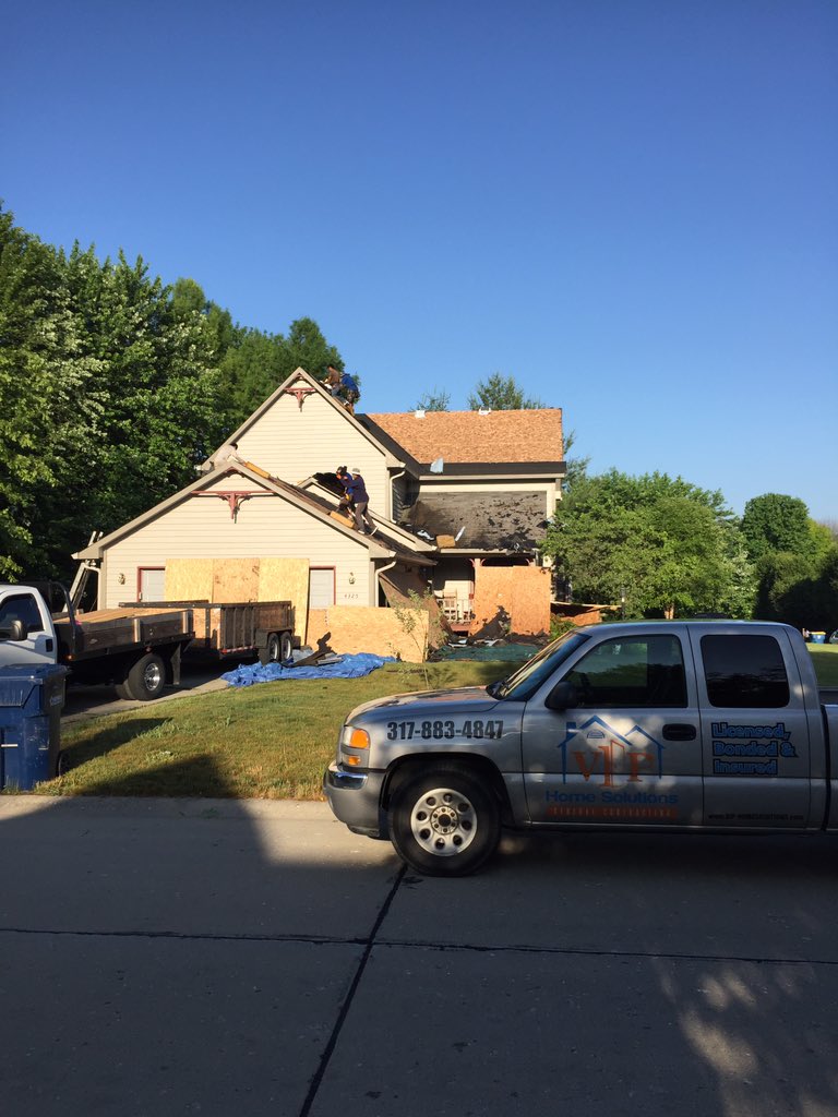 VIPIndy's tweet image. Roof going in Greenwood