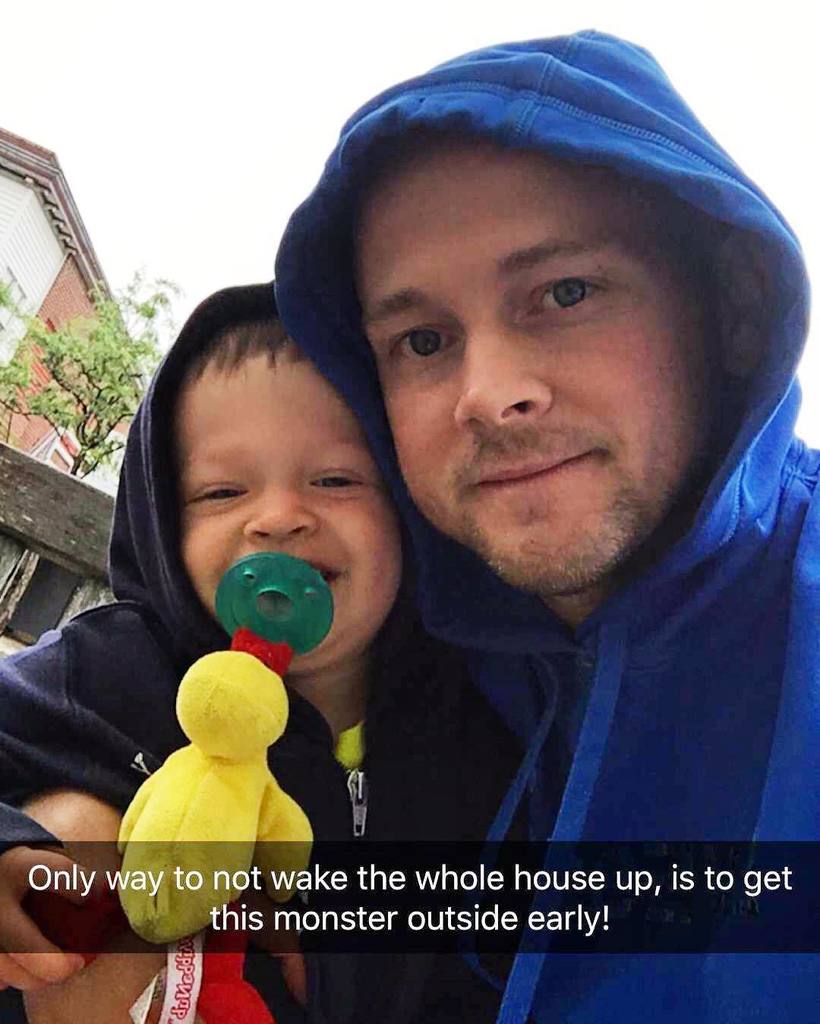 TheMikeTice's tweet photo. Colt had to have his #cupofjoe☕️ #decafplease #smiles #kids https://t.co/yYR76CUjI9 https://t.co/V9ZOQwtZGy