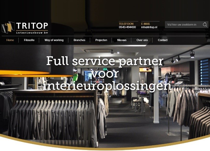 Onze nieuwe website is live! Neem snel een kijkje op tritop.nl ! #Tritop #Interieurbouw