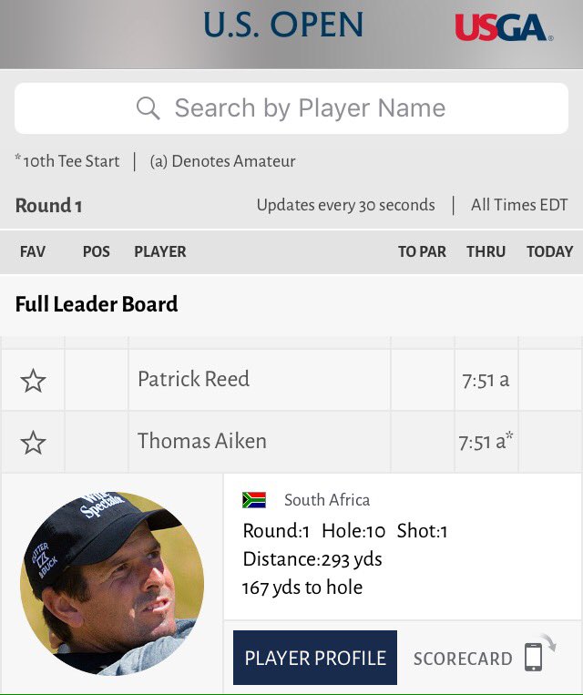 Bargainstein's tweet image. @TommyAikenGolf the 1st #Saffer into the @usopengolf cauldron at #Oakmont