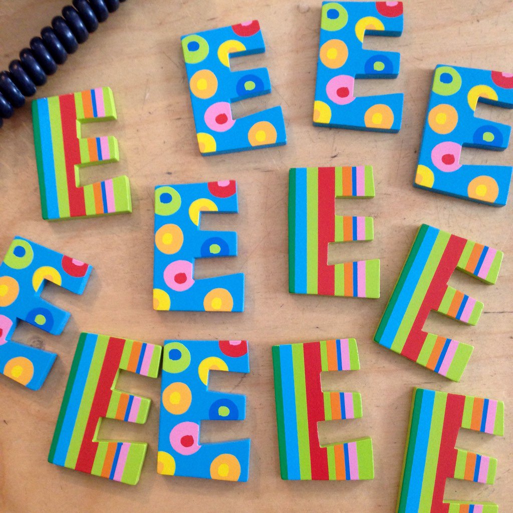ColdBathToyShop's tweet photo. By gum! Still one week to go to make up wooden alphabet names. More 'E's just arrived 😊😊😊 https://t.co/jDq6ddGfsV