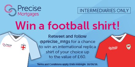 Precise_Mtgs's tweet image. #Win a football shirt up to the value of £60. Ends midnight T&amp;amp;C's bit.ly/1tvZvB9 INTERMEDIARIES ONLY