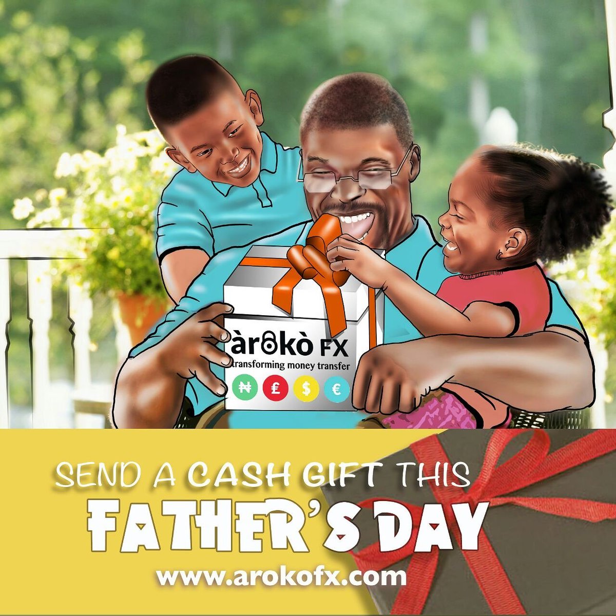 ArokoFX's tweet photo. Only a few days left until #FathersDay. Treat your #Father to a cash gift #moneytransfer #fintech #Nigeria https://t.co/bveBGWO9Eo