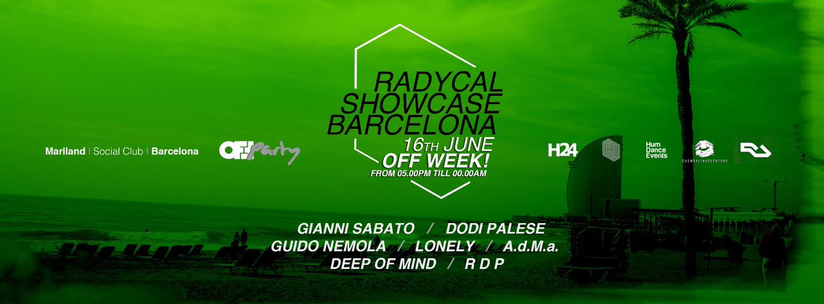 DEEP_OF_MIND's tweet photo. Today @radycalaudio showcase
Barcelona off week
From july we'll be part of WO/OD season
#radycal #party #summer https://t.co/Eeoqk07C42