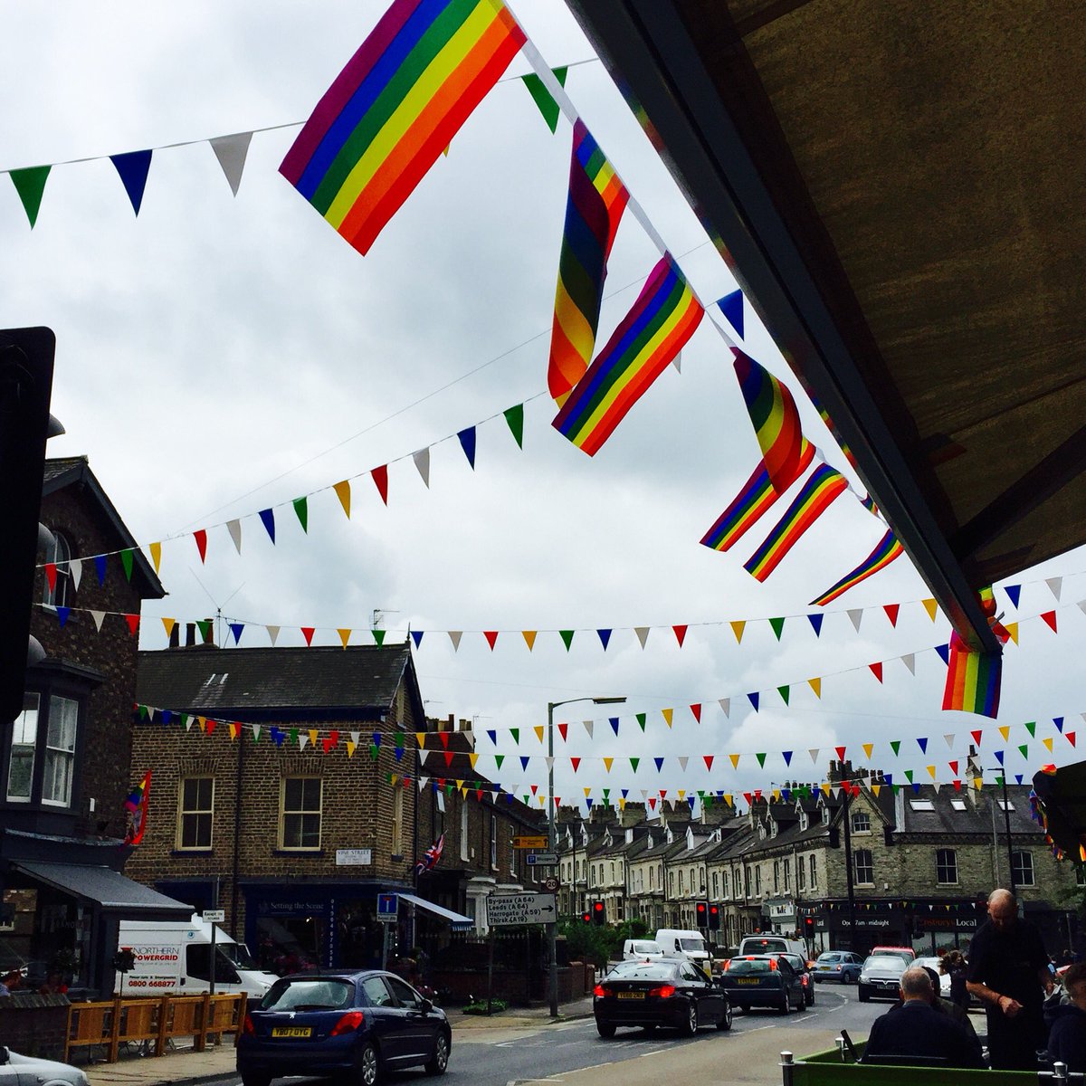 fjcookshop's tweet photo. Flying the York Pride flag ready for Saturday's parade. https://t.co/nsttmACCX9