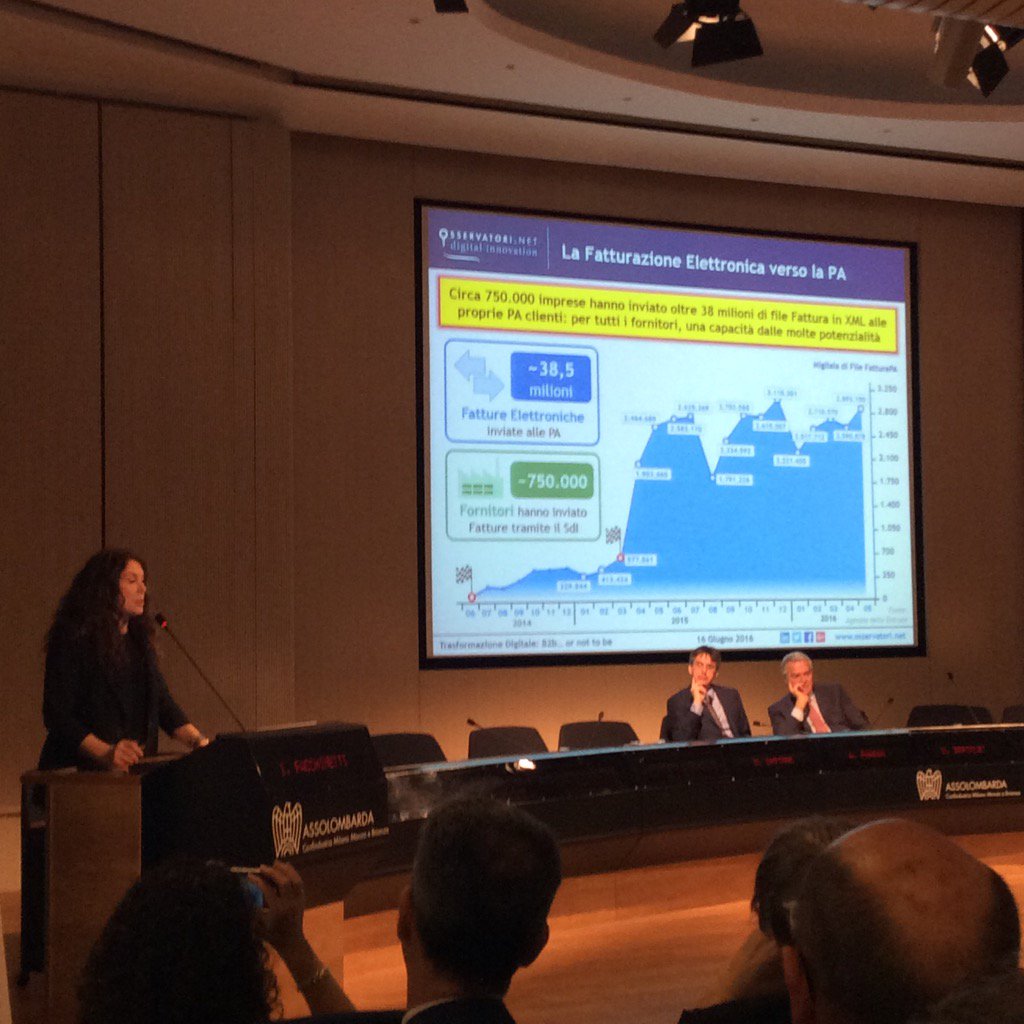 effemax's tweet photo. Quante imprese hanno colto l'opportunità di #fatturaPA per digitalizzare i propri processi? @Ire_Facchinetti #OFED16 https://t.co/YygrPvSvPb
