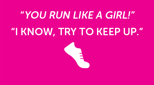 raceforlife's tweet photo. Run like a girl and show cancer who's boss! #PinkArmy https://t.co/QUilEqL8PQ