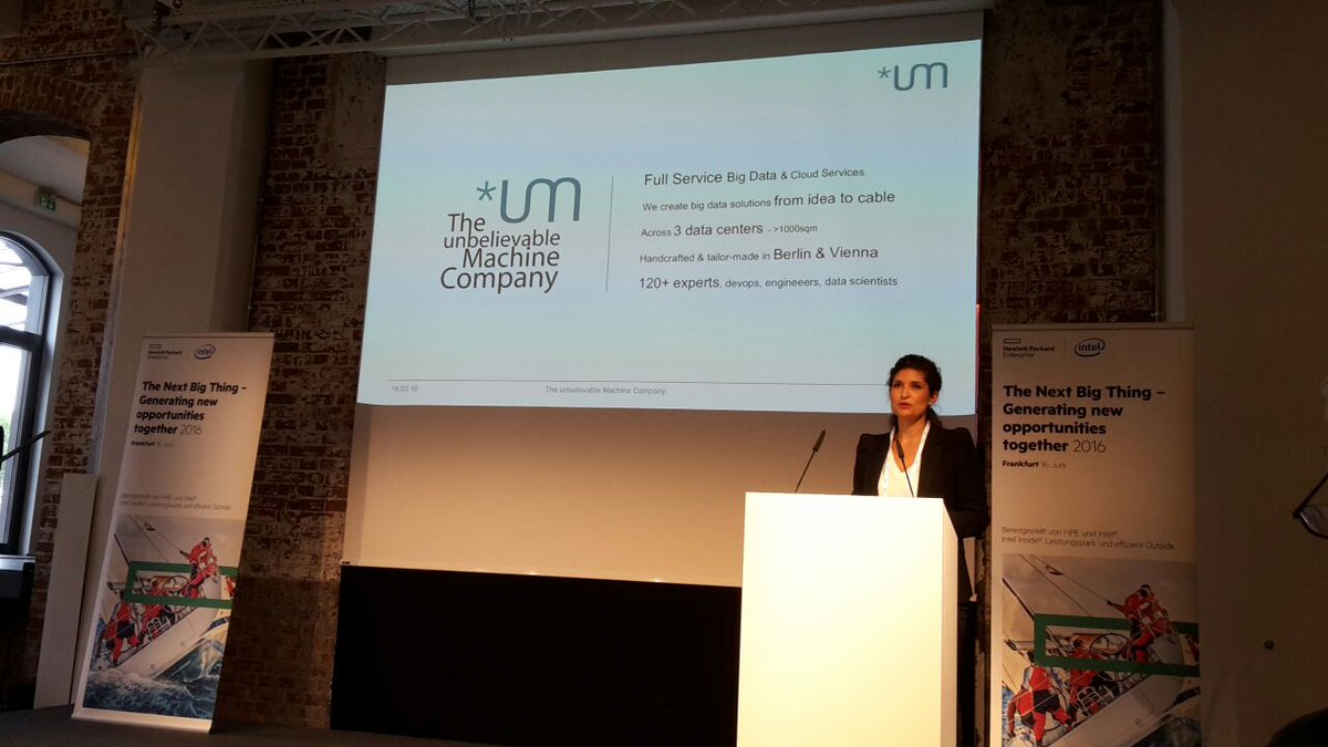 unbelievable_m's tweet image. Unsere unglaubliche Kollegin Naimah ist beim Partner-Event von hpe_de und stellt unseren #DataThinking Ansatz vor.