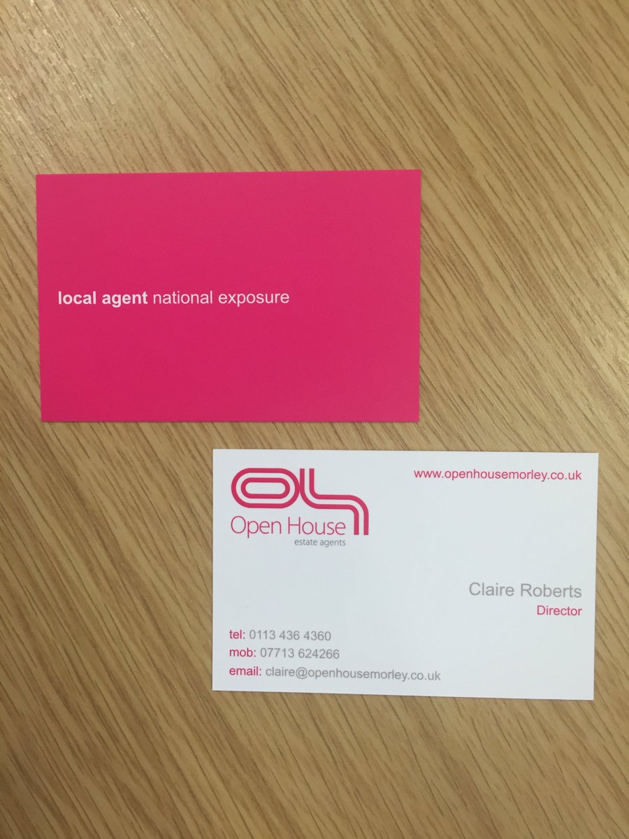 buffaloprint's tweet photo. @openhousemorley business cards have arrived - very pink! https://t.co/TcyHFl5DRu