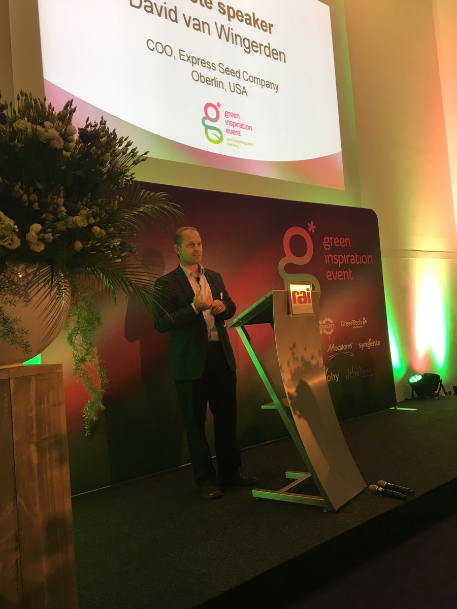 Keynote speaker David van Wingerden about trends and market developments.