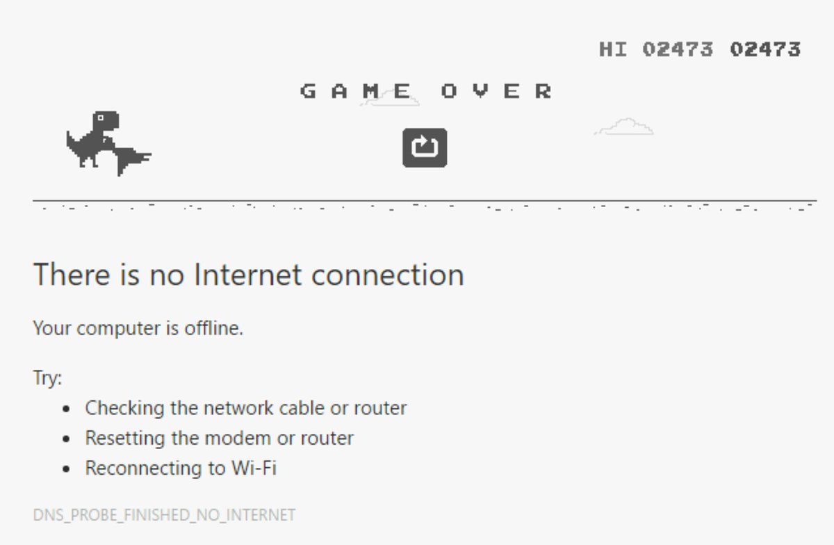 FiZ's tweet photo. Making use of a network outage #trexrun #chrome #iamthejumpestdinosaur https://t.co/8wSlDUYOWH