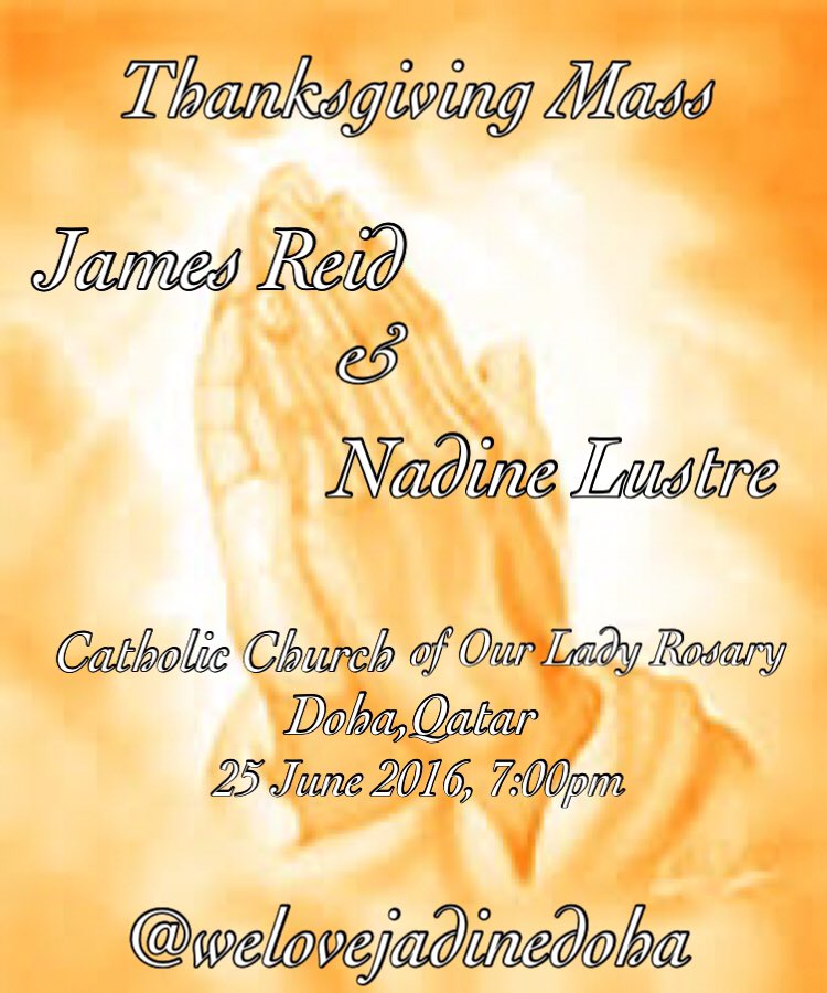 welovejadineQ's tweet photo. Thanksgiving Mass for @JayeHanash and @hellobangsie πππ #WelcomeBackJaDine https://t.co/YXVd75iJ0c