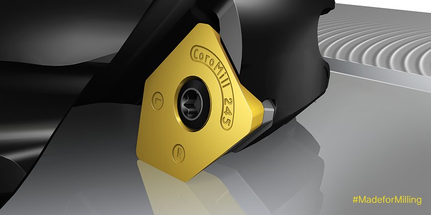 SandvikCoro_US's tweet image. Achieve an excellent surface when milling finish using wiper inserts. bit.ly/20LPA4s #MadeforMilling