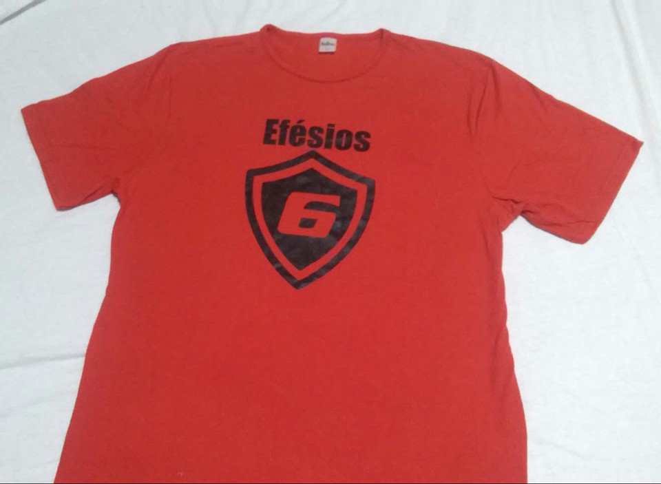 ligafbi's tweet photo. Olha que lindo que ficou o primeiro modelo de camiseta da @ligafbi! Varias cores. #VestindoJesus #Efésios6 #armadura https://t.co/DEEbWT2FEo