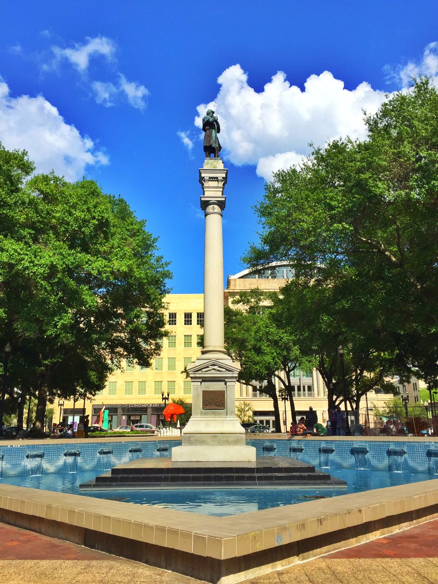 ConfederateAmer's tweet photo. Confederate Monument Hemming Park Jacksonville FL https://t.co/RHNjZ75TSl