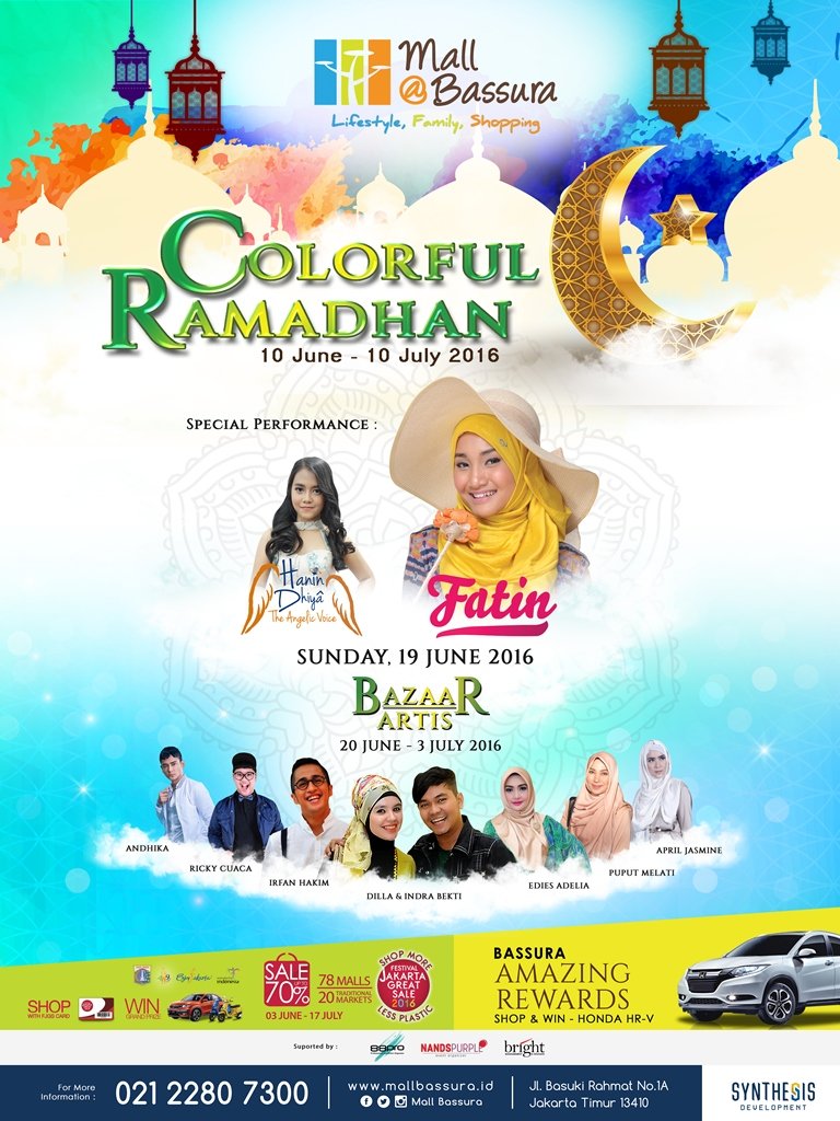 Yuk merapat..
Minggu, 19 juni 2016 di Mall Bassura Jatinegara, Jakarta Timur.
Special Performance : <a href="/Hanindhiya_tys/">Haneen</a>