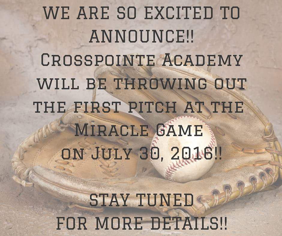 More information coming soon! #CPAFM #MiracleBaseball #AmericasFavoritePasstime