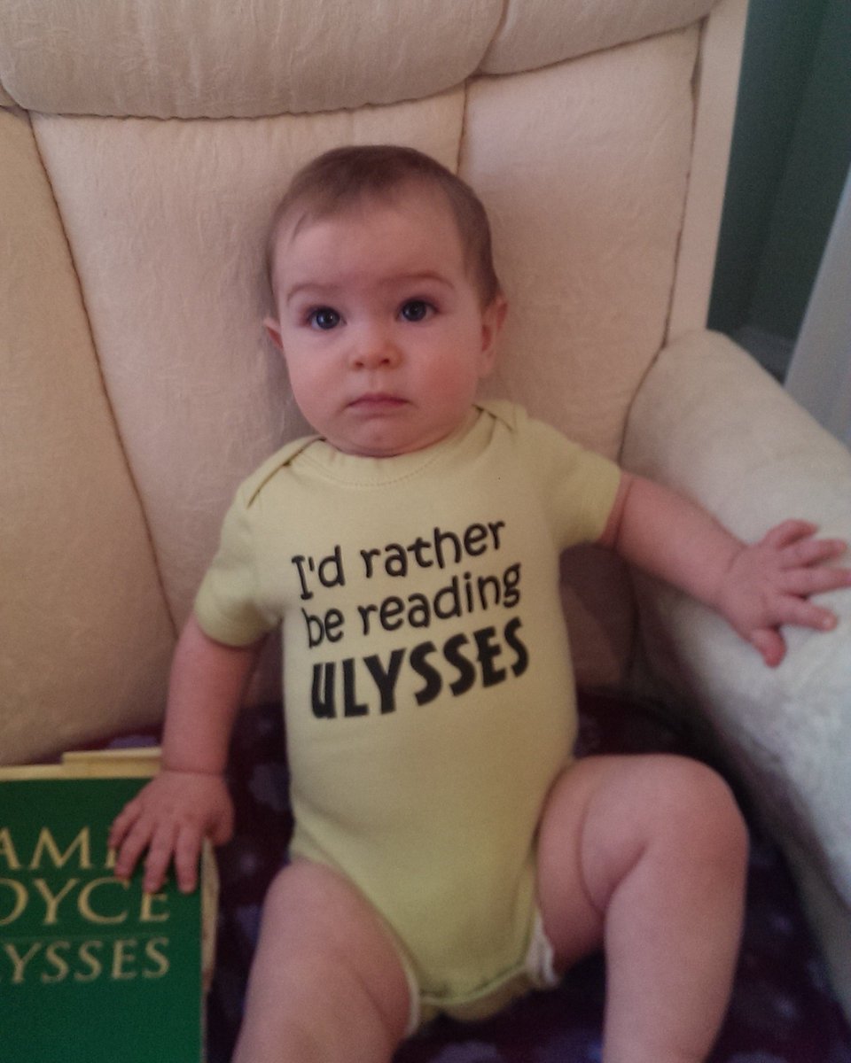 Join us on Delancey Pl. at the Rosenbach from 3-8pm for #Bloomsday! Maybe this tiny Joycean will make an appearance?