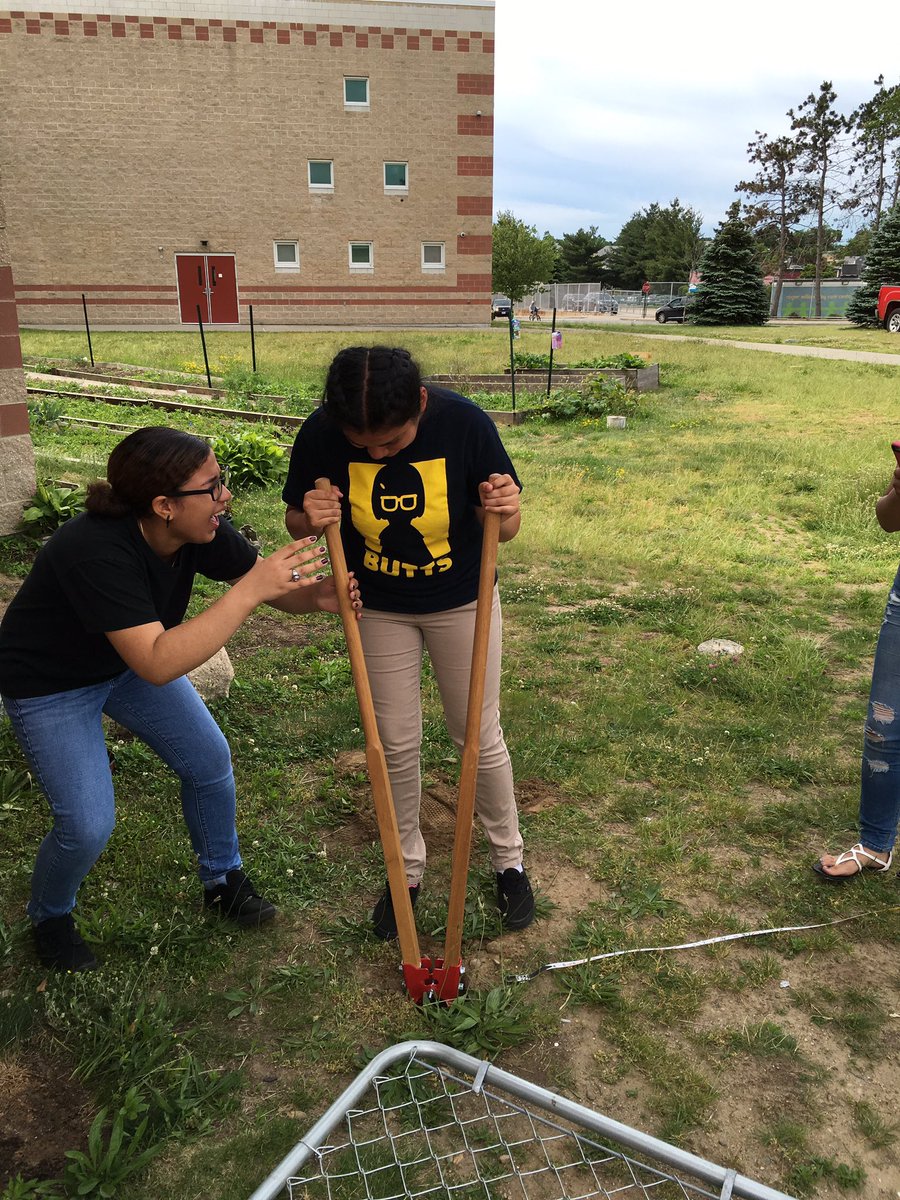 <a href="/JSEC_OFFICIAL/">Sanchez Cavaliers</a> students working with teachers on their school garden fence! #schoolgarden #localproduce