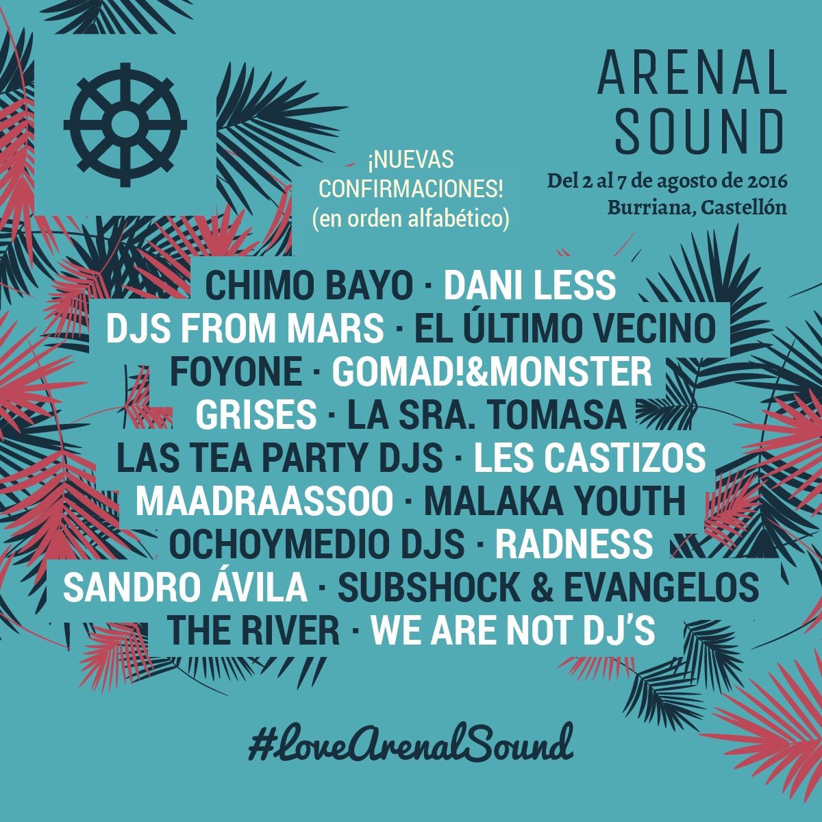 Confirmado!! Este año nos vemos de nuevo <a href="/ArenalSound/">Arenal Sound</a> 🔥🤘🏻❤️ #lovearenalsound