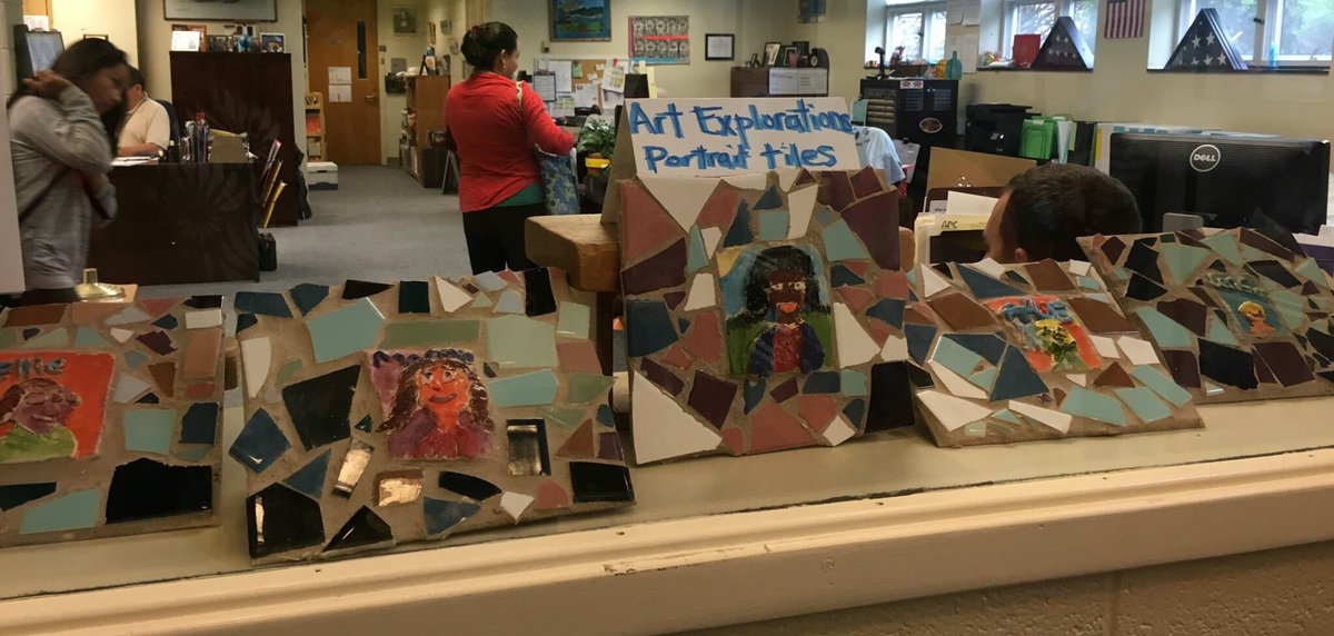 Amazing tile work by Barcroft Art Explorers #BRCpride #enrichment <a href="/CBounet/">Colette Bounet</a>