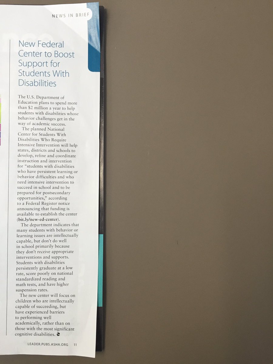 Supporting students with disabilities...great article. #BrowardESE_SS