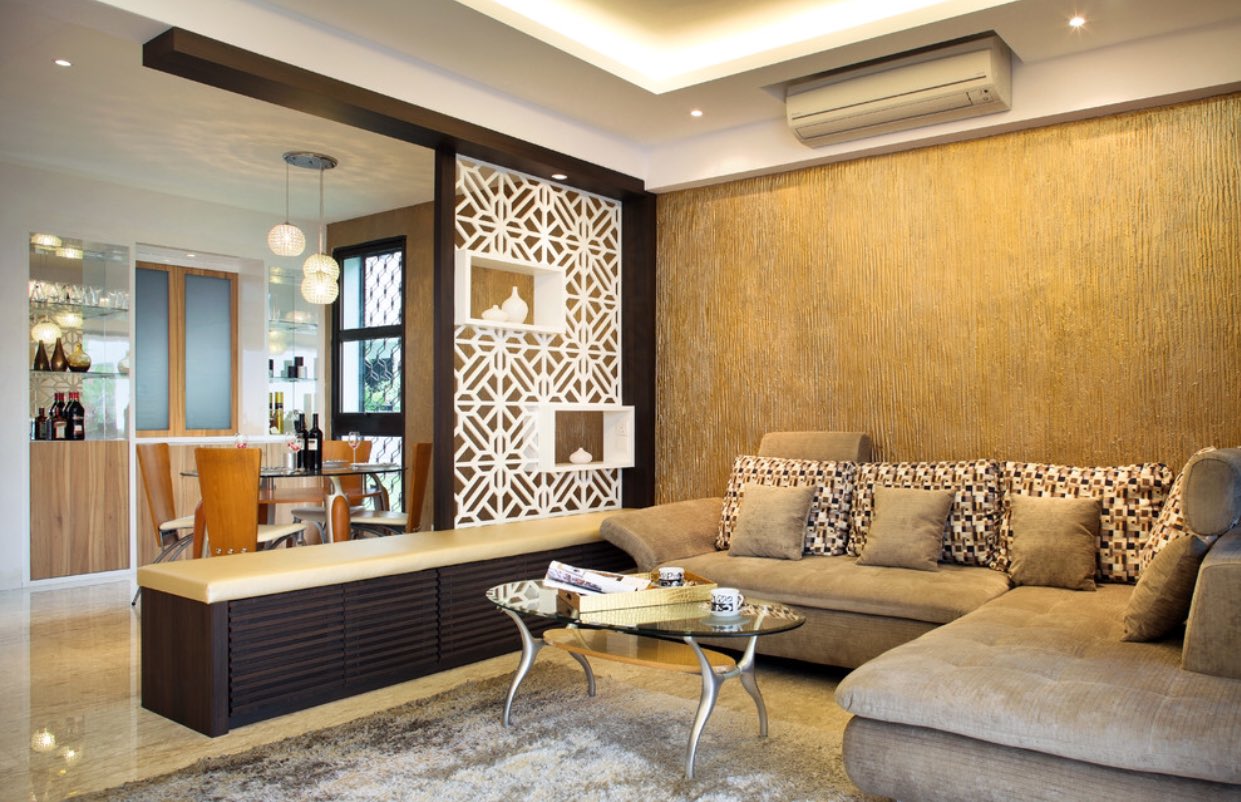 ديكور اليوم ! on Twitter "فاصل (بارتشن) بين غرفة المعيشة والطعام .. 