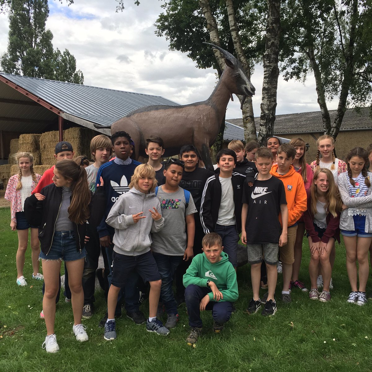 CN_ChateauBTrip's tweet photo. @CastleNewnham visit to goat farm was a hit! Lots of cheese bought after the tasting https://t.co/odwj86NaSN