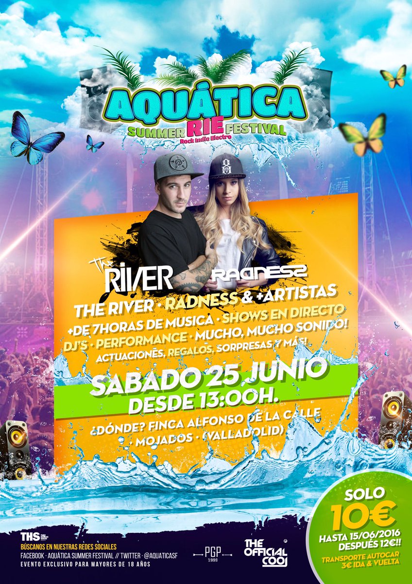Últimas entradas a 10€!!! #AquaticaSF