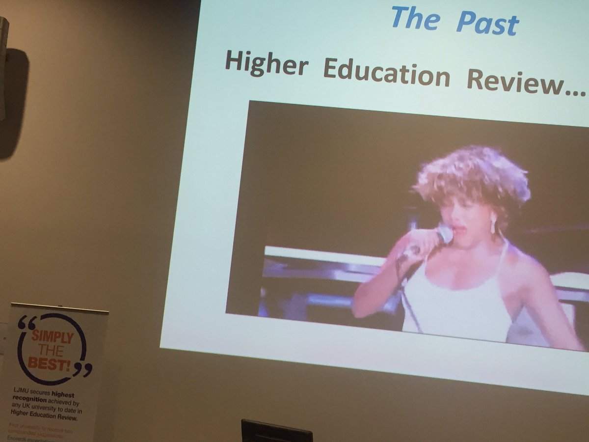 KiftSally's tweet photo. #LJMUTLC16 you had to be there. @LJMU had a good QAA HE Review apparently. "Simply the BEST!" https://t.co/hu092Bjl7D