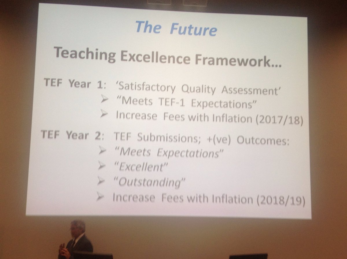 KiftSally's tweet photo. #LJMUTLC16 UK's Teaching Excellence Framework (TEF) is quite complicated (is an observation!). https://t.co/K7kmxjNzvk