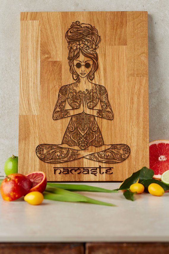 mashrum160284's tweet photo. #Namaste #Yoga Woman Cutting Board Indian Gift Yoga Style Gift For Her Home Decor Anniver... https://t.co/ERPi1Ofrrj https://t.co/PRLUei9j2t