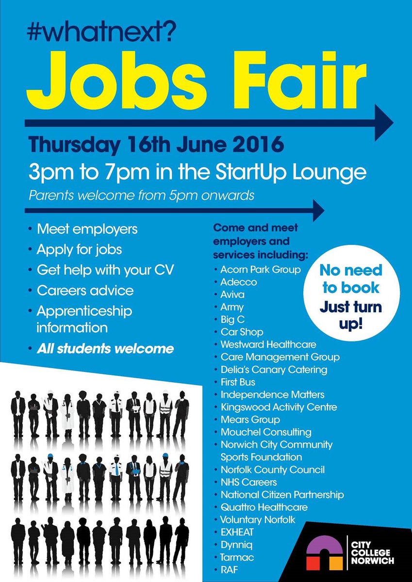 norwichcollege's tweet photo. Whether an ecstatic England supporter, a disappointed Wales fan, or not into footy, come to our JOBS FAIR -until 7pm https://t.co/0QXQSopFlv