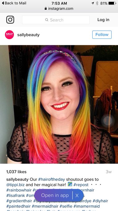 I know I've been MIA for a while, sorry... But here's a Mc Cray idea... Rainbow hair?? Like this cutie<a href="/tag/picstitch"class="tags"><span>#picstitch</span></a><a href="/tag/fireplace"class="tags"><span>#fireplace</span></a><a href="/tag/rainingandcold"class="tags"><span>#rainingandcold</span></a>