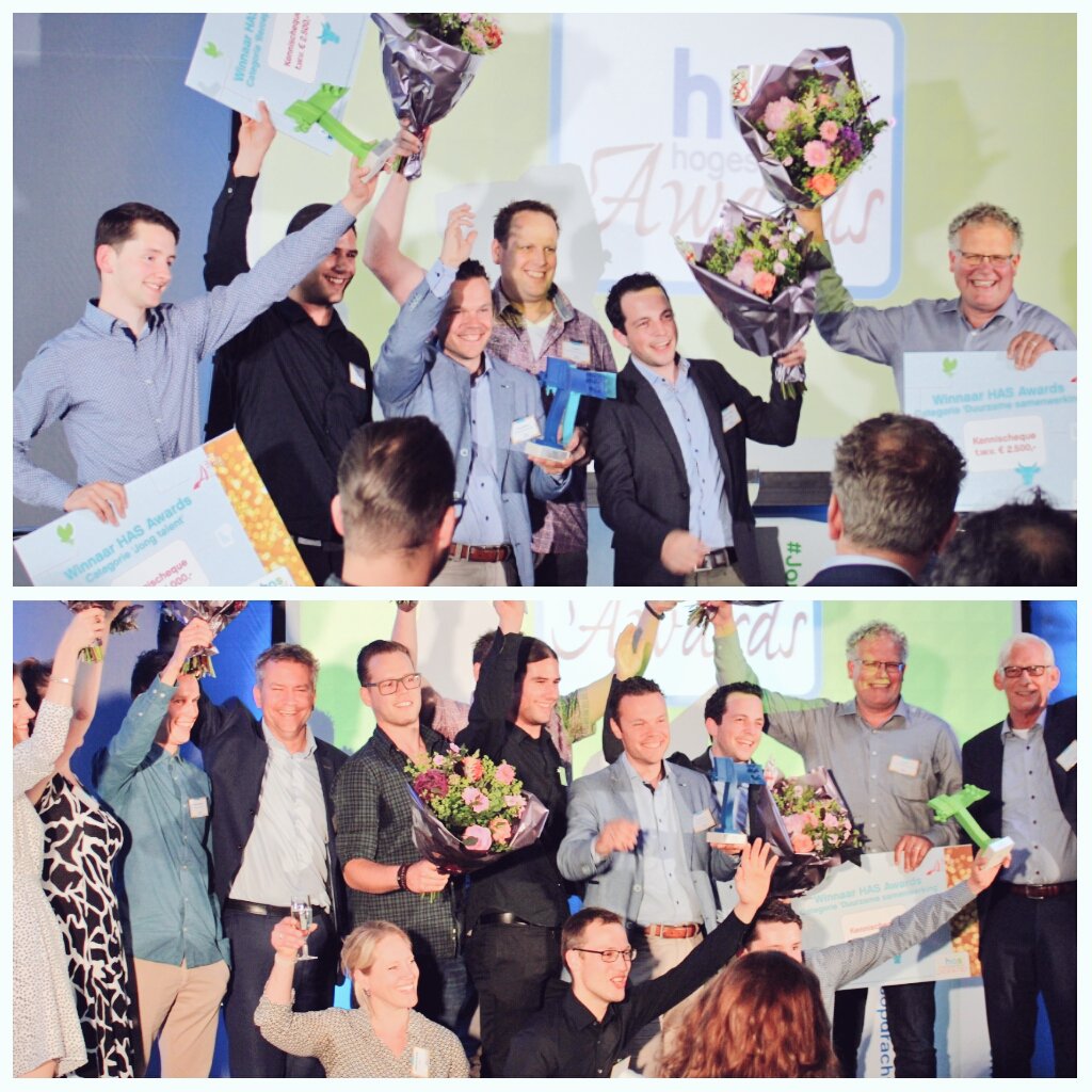 greenacademyHAS's tweet photo. Alle winaars zijn bekend! Bedankt genomineerden en #HASawards winnaars voor jullie komst! #HASYE16 #HAShogeschool https://t.co/Q3qctm9YmK