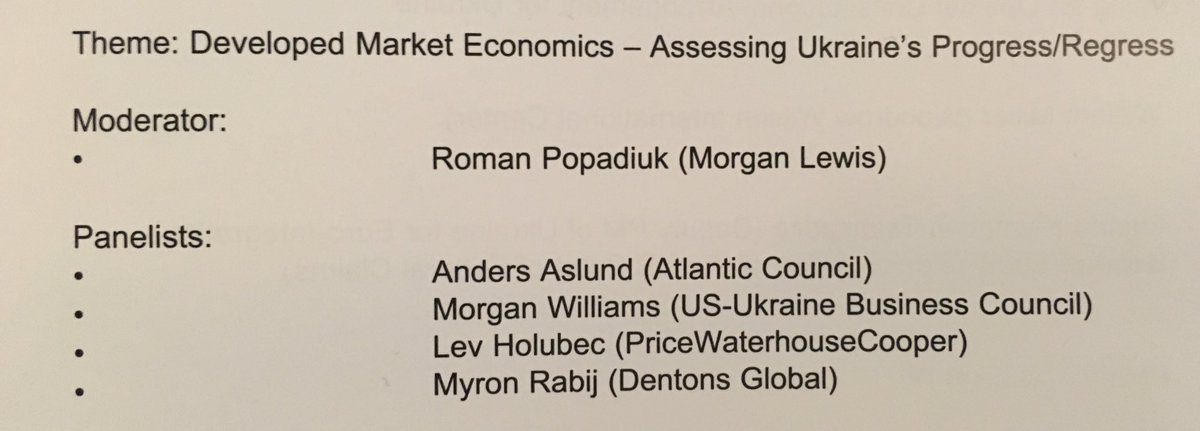 VOLYAInstitute's tweet photo. The economics panel. #USUkraineSummit https://t.co/s9U87eTugM