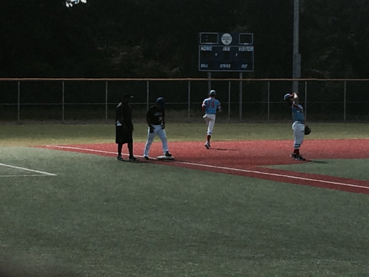 FiveTool's tweet photo. Anthony Villalobos can swing it! Stand up triple to lead off the inning for Dallas Dodgers 16 Black #ComeWatchEmPlay https://t.co/KtX7O0cnwZ