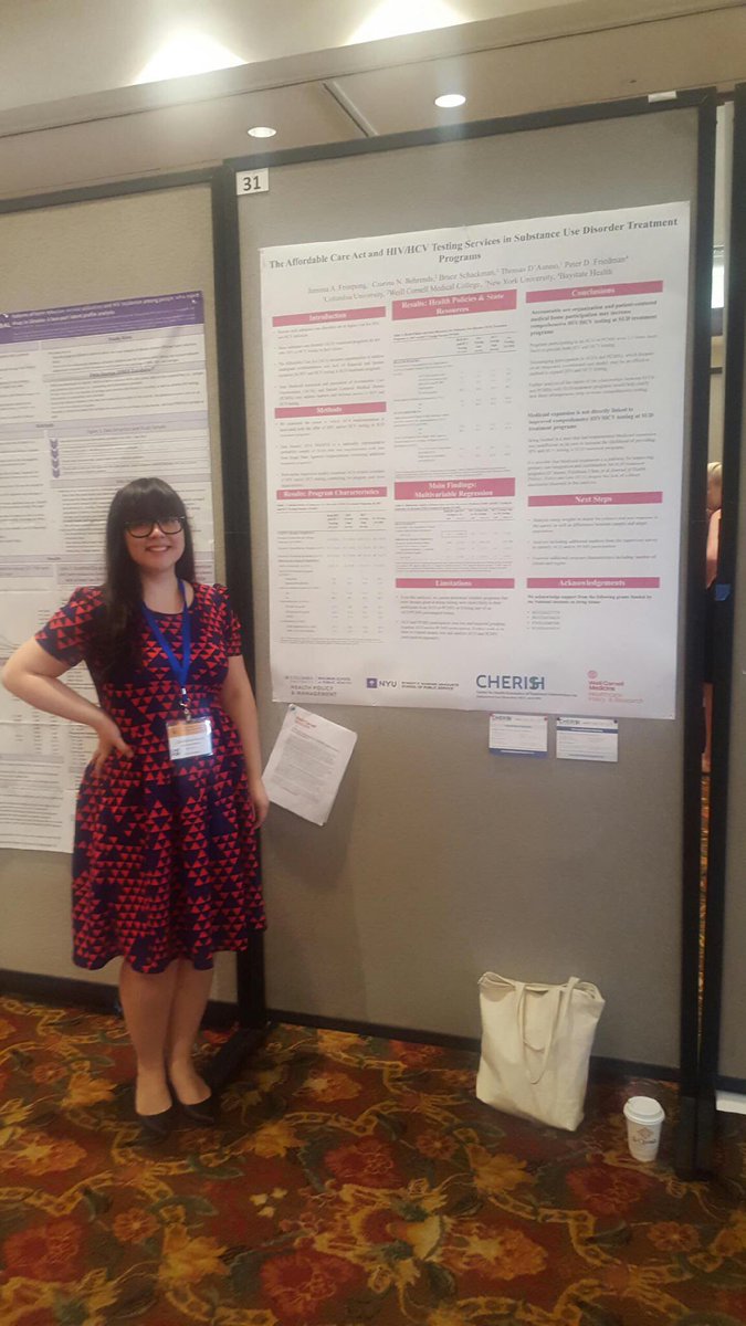 CHERISHresearch's tweet photo. CHERISH Investigator @CzarinaBehrends presents on the ACA & HCV/HIV testing in Substance Use Tx Programs #cpdd2016 https://t.co/6U7Ji658Yq