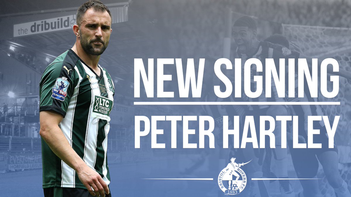 Official_BRFC's tweet image. SIGNING: Peter Hartley will join the club on July 1st from @Only1Argyle. bristolrovers.co.uk/news/article/p…