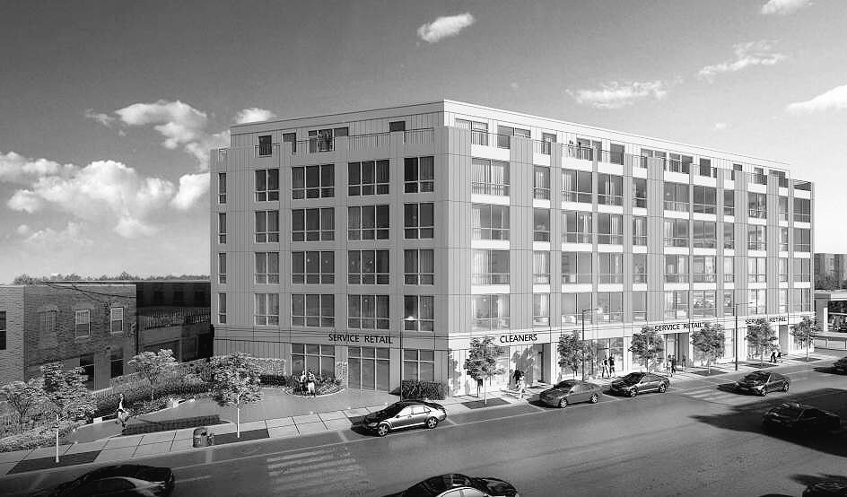 ChineseArch's tweet image. [Breaking] Chicago Plan Comm. approves Savoy's 6-story bldg @ Logan Sq. (2328 N Cal. Ave-134 apts/44 cars/9k retail)