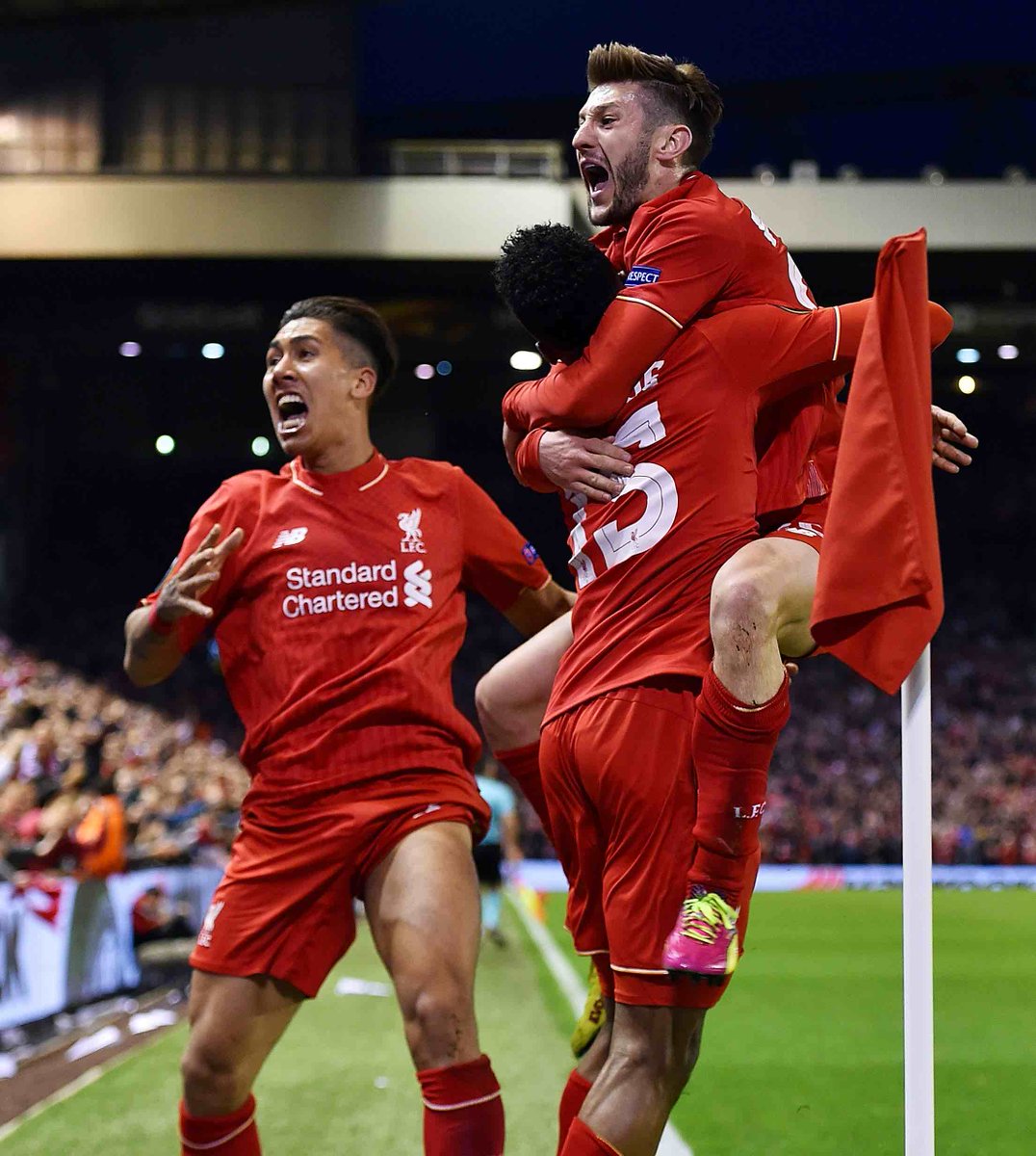 LFC's tweet photo. 📸 Adam Lallana has always enjoyed a @DanielSturridge goal... https://t.co/LGQ6CnB9yn