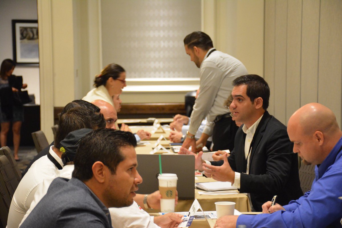 PhilaPort's tweet photo. One-on-one meetings in progress at the Mexican Inbound Trade Mission. #MITM2016 https://t.co/bPvkK5WJ0B