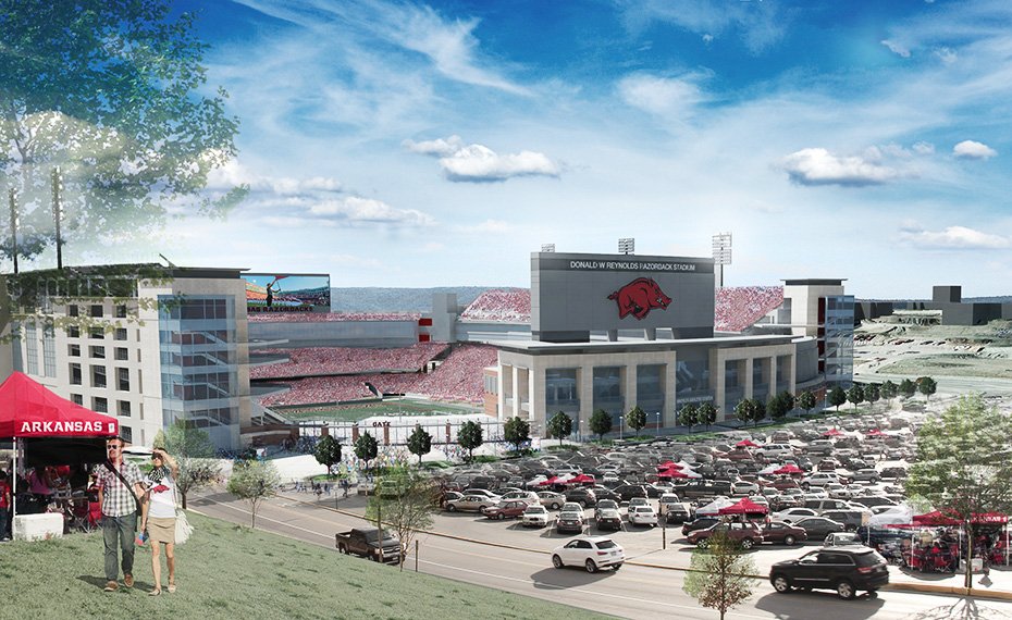 RazorbackFB's tweet image. Some new visuals to share today following the Board of Trustees approval of the DWRRS renovation. 👌