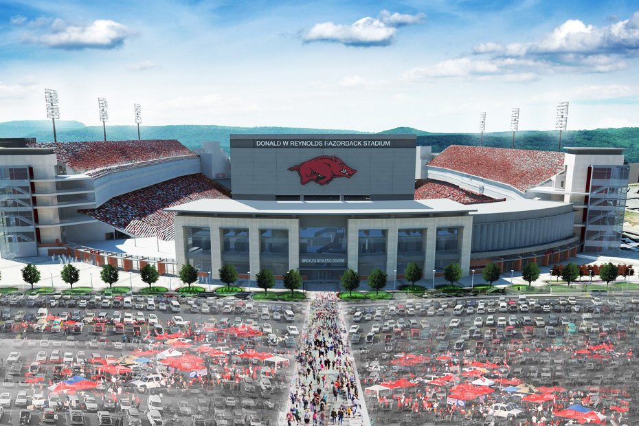 RazorbackFB's tweet image. Some new visuals to share today following the Board of Trustees approval of the DWRRS renovation. 👌