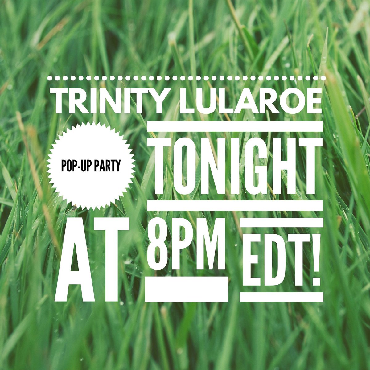 llrjaimethomas's tweet photo. Tonight is our weekly VIP Pop-Up Party! Albums will be loaded @ 8pm EDT and you have 24hrs to shop!! #TrinityLuLaRoe https://t.co/L9SjEd0jwO